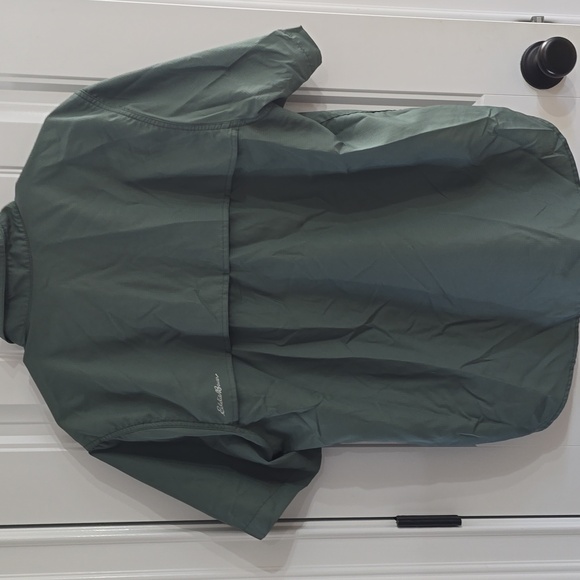 Eddie Bauer Men's Forest Green Button-Up Shirt Large - Picture 2 of 4